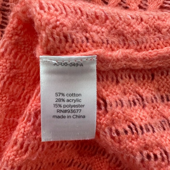 JCP Women's Coral Knit Sweater - Picture 5 of 7